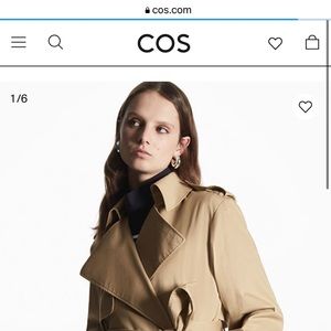 NWT COS trench coat camel size 4